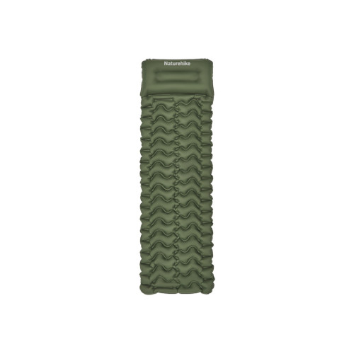 Матрац надувний одинарний Naturehike CNK2550WS019, 65 мм, із мішком для надування, зелений Матрац надувний одинарний Naturehike CNK2550WS019, 65 мм, із мішком для надування, зелений