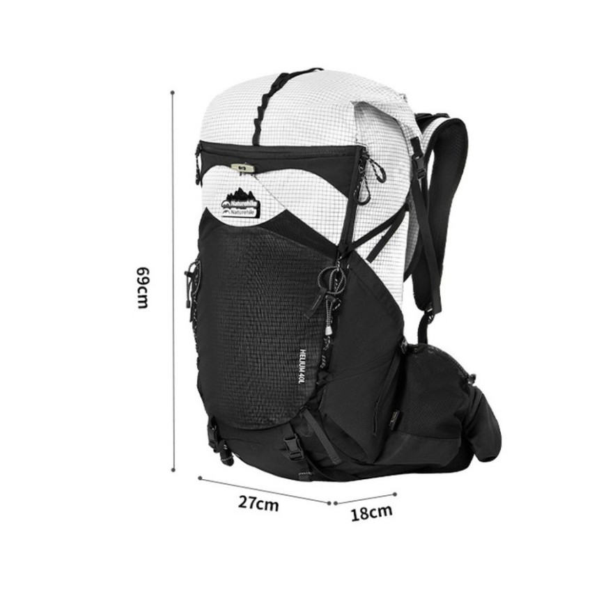 Рюкзак туристичний Naturehike CNK2450XB016, 40 л, чорний, L