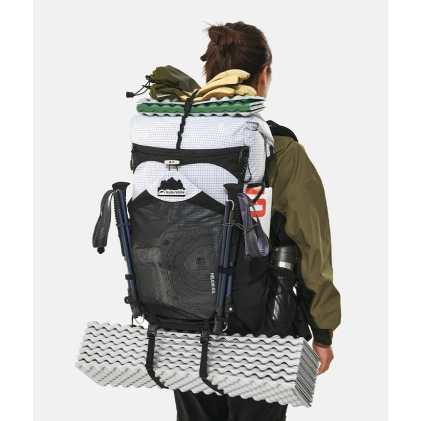 Рюкзак туристичний Naturehike CNK2450XB016, 40 л, чорний, L