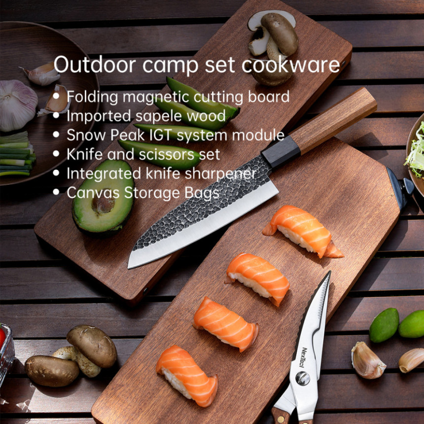 Набір ножів приборів для кемпінгу NexTool Camp Chef