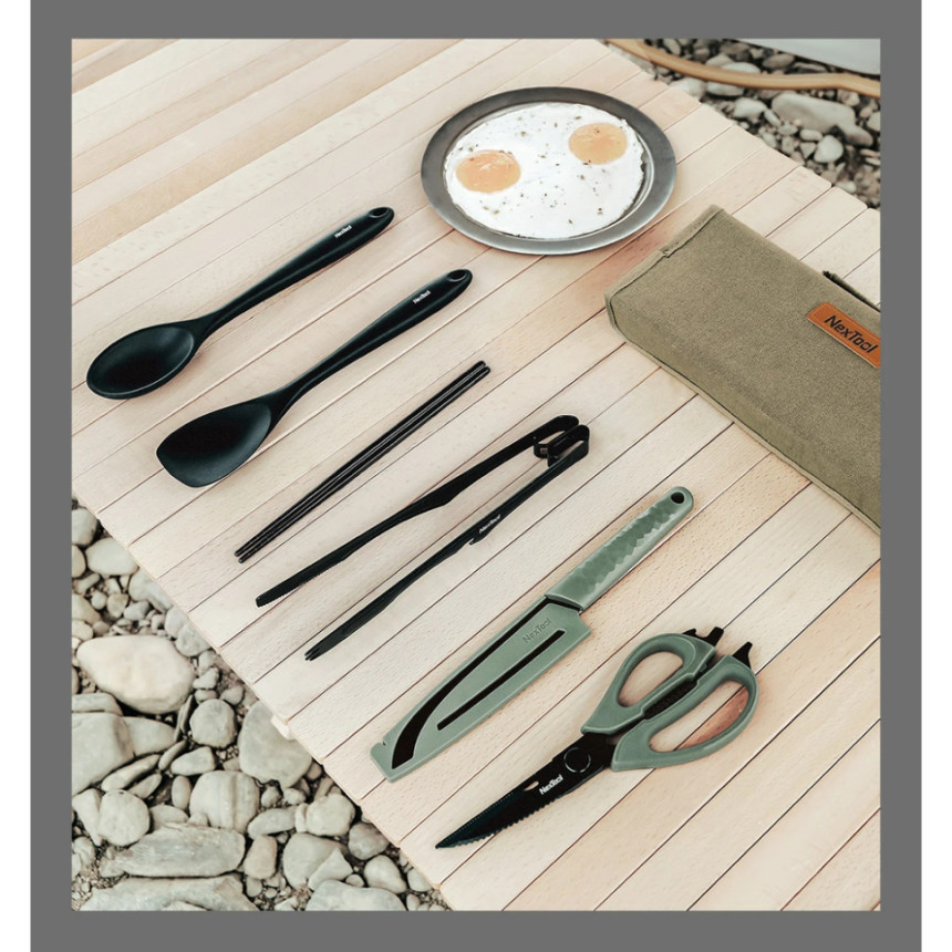 Набір кухонного посуду кемпінговий NexTool Outdoor Cooking set, 6 предметів