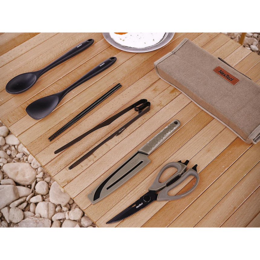Набір кухонного посуду кемпінговий NexTool Outdoor Cooking set, 6 предметів