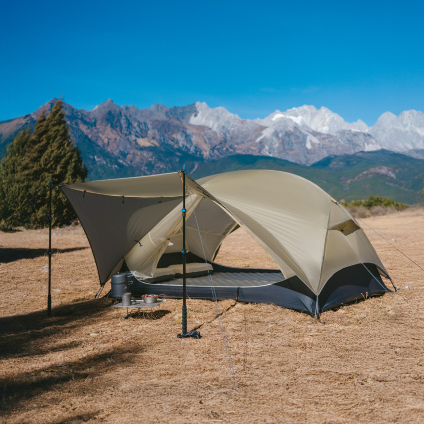 Намет одномісний ультралегкий Naturehike Mongar UL CNK2550WS016, коричневий