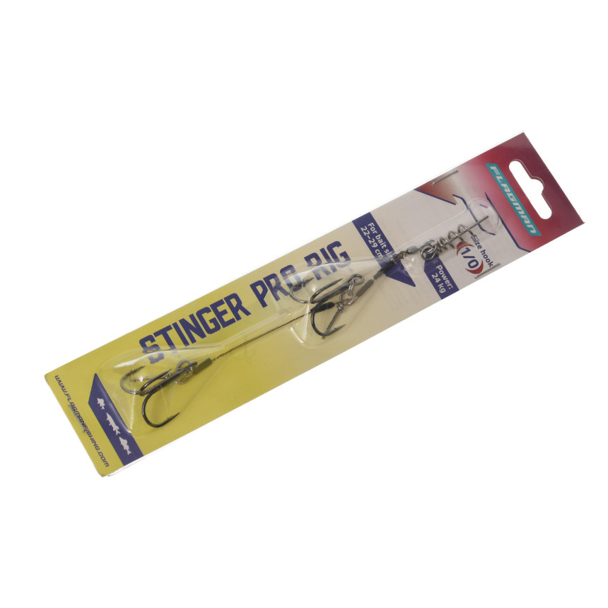 Оснастка Flagman Stinger Pro Rig 2-hook L 1pcs #1/0