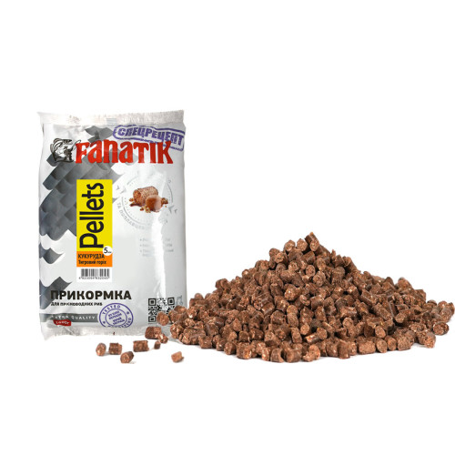 Пелетс прикормочний Fanatik Кукурудза-Тигровий горіх 5 мм , 1 кг Пелетс прикормочний Fanatik Кукурудза-Тигровий горіх 5 мм , 1 кг