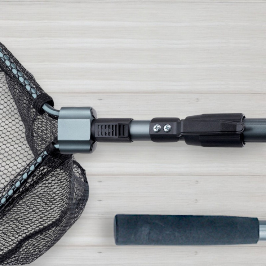 Підсак овальний GC Compact Landing Net, довжина 1,40м, голова 50 Х 40см, прогумована сітка