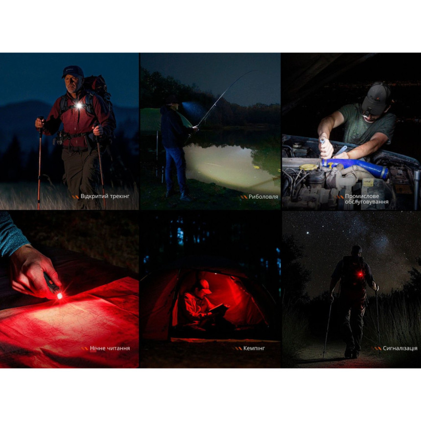 Ліхтар ручний Fenix SW05R-RED LED чорний