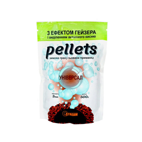 ПРИКОРМКА G.STREAM Pellets "УНІВЕРСАЛ" (ефект гейзера) 500г