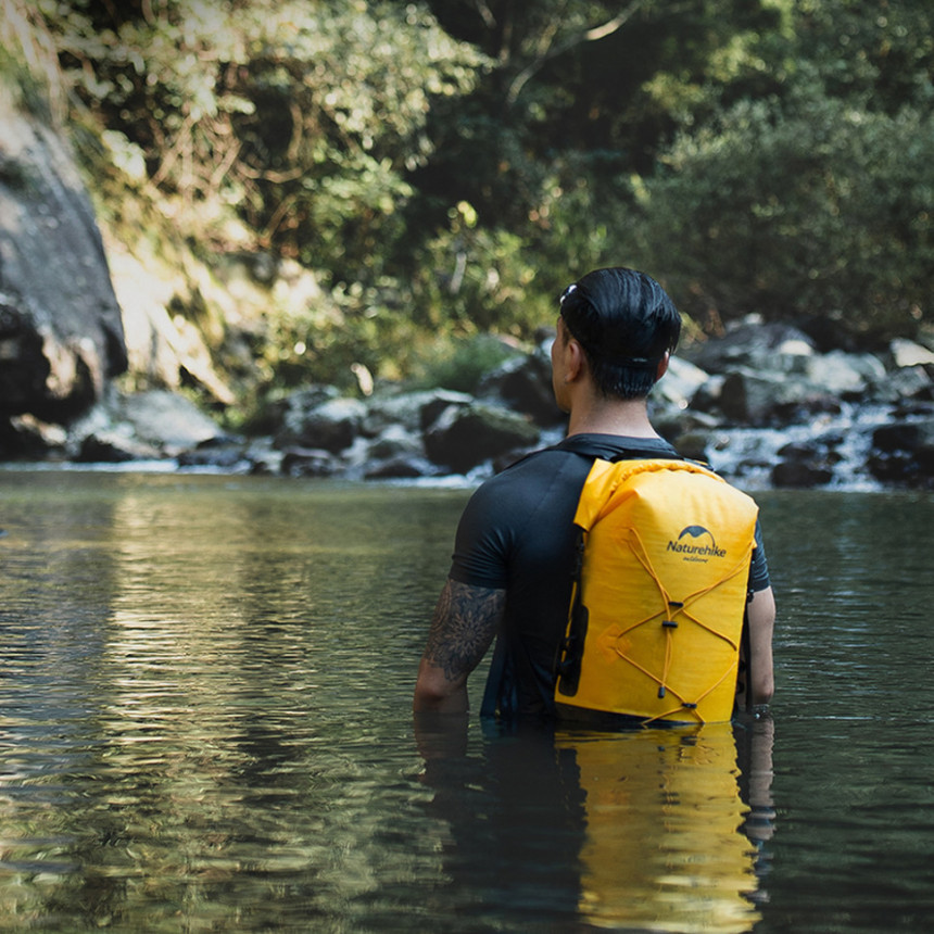Рюкзак водонепроникний Naturehike NH21FSB04, 20л, бежевий