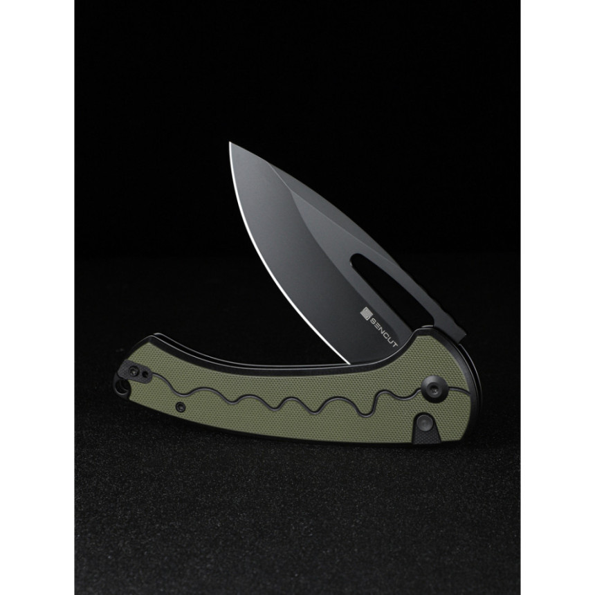 Ніж складаний Sencut Squiggy Black/Green S24082A-2