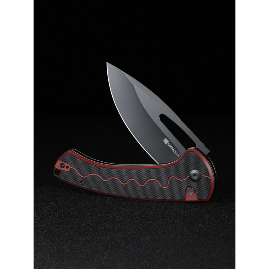 Ніж складаний Sencut Squiggy Burgundy/Black S24082A-3