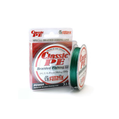 Шнур плетений Fanatik Classik PE X4 100 m (#1.5) 0.20 mm 10.8 kg Green