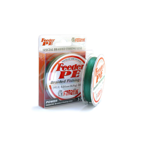 Шнур плетений Fanatik Feeder PE X4 140 m (#0,8) 0.14 mm Green