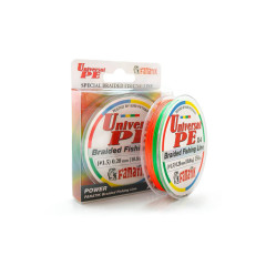 Шнур плетений Fanatik Universal PE X4 150 m (#1,5) 0,20 mm 10,8 kg Varicoloured