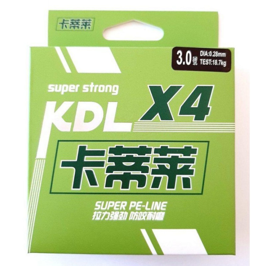 Шнур KDL X4 SUPER PE LINE multicolor, 100м, діаметр 0,28мм