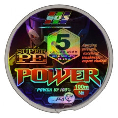 Рибальський шнур, EOS Power Super PE, 100м, перетин 0,45мм