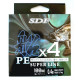 Шнур KDL X4 SUPER PE LINE multicolor, 100м, діаметр 0,10мм