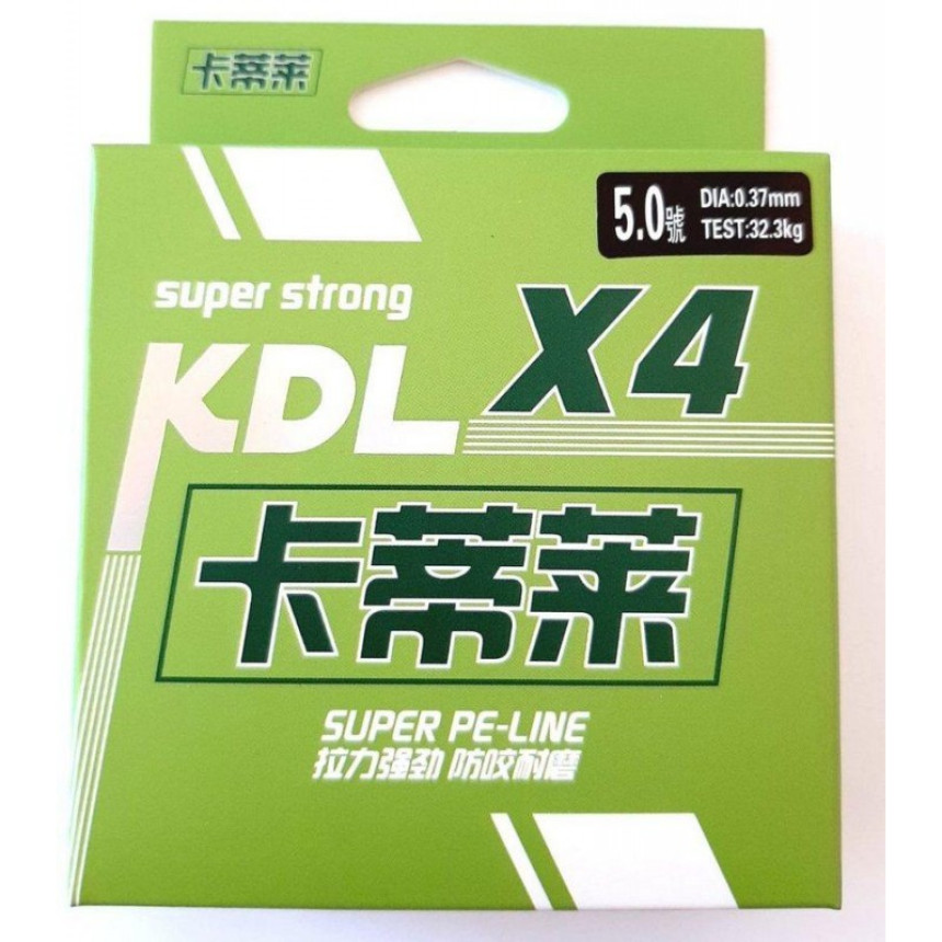 Шнур KDL X4 SUPER PE LINE multicolor, 100м, діаметр 0,37мм
