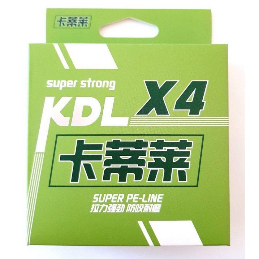 Шнур KDL X4 SUPER PE LINE multicolor, 100м, діаметр 0,12мм