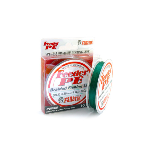 Шнур плетений Fanatik Feeder PE X4 140 m (#0,4) 0.10 mm Green