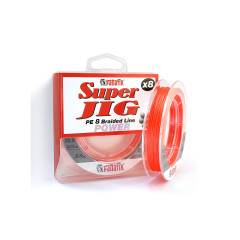 Шнур плетений Fanatik Super Jig PE X8 120 m (#0.8) 0.14 mm 8.8 kg Orange
