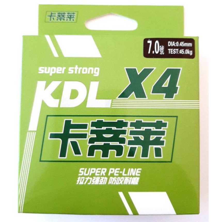 Шнур KDL X4 SUPER PE LINE multicolor, 100м, діаметр 0,45мм
