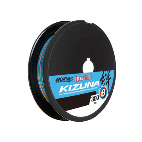 Шнур Owner Kizuna Broad PEx8 300м 0.12мм 5.4кг Multi Color Шнур Owner Kizuna Broad PEx8 300м 0.12мм 5.4кг Multi Color