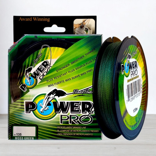 Шнур плетений Power Pro, 125м, діаметр 0,40мм Шнур плетений Power Pro, 125м, діаметр 0,40мм