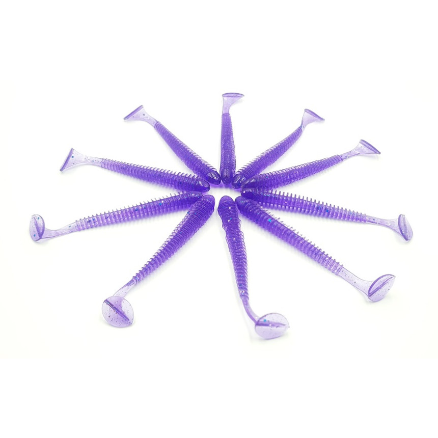 Силіконова приманка Slim View 3`` (75mm) Violet 04 (10 шт. в упаковці)