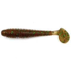 Силіконова приманка Slim View Fat 2.8" (71mm) Green Pumpkin 01 (8 шт. в упаковці)