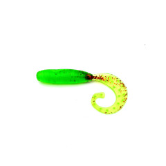 Силіконова приманка Vibe Shot 2,5`` (65mm) Green Neon 08 (8 шт. в упаковці)