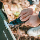 Ліжко складане Naturehike XJC08 CNK2550WS020, поліестер, алюміній, чорний