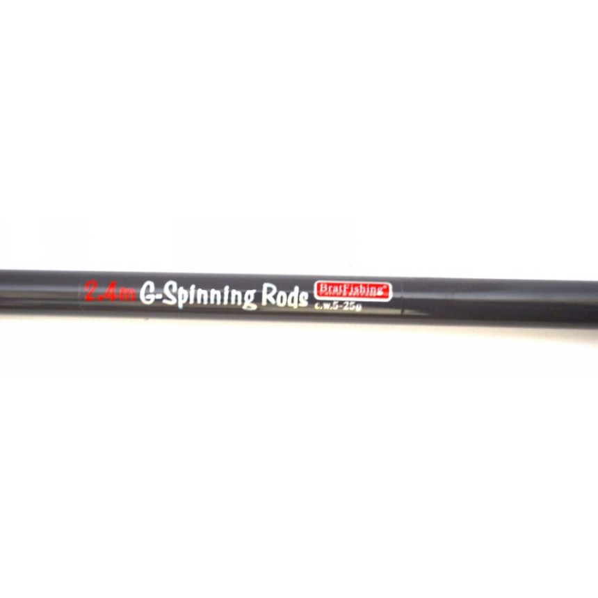 Спінінг рибальський BratFishing G-SPINNING RODS, довжина 2,4 м, тест 5-25г