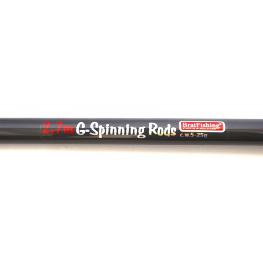 Спінінг BratFishing G-SPINNING RODS, довжина 2,7 м, тест 5-25г