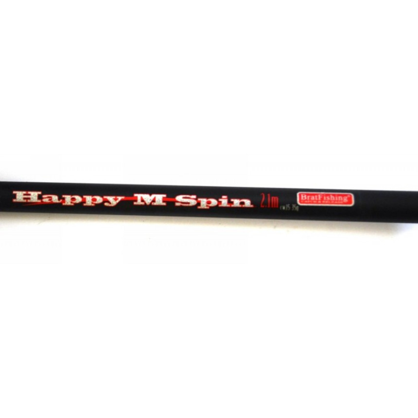 Спінінг для риболовлі BratFishing HAPPY M SPIN, довжина 2,1 м, тест 15-35г