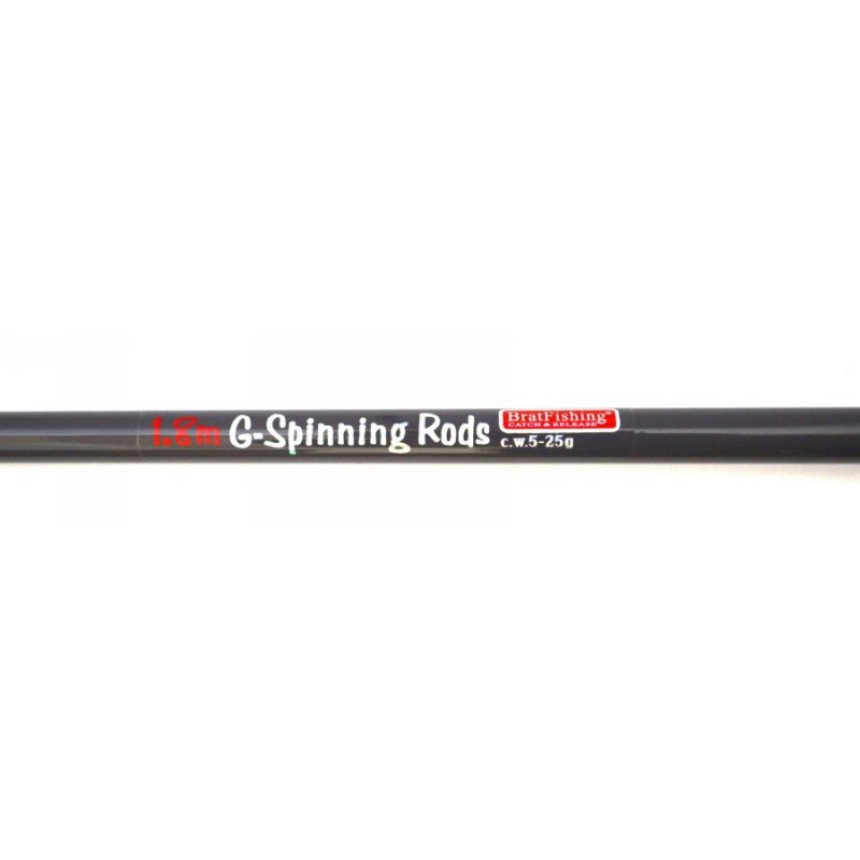 Спінінг BratFishing G-SPINNING RODS, довжина 1,8 м, тест 5-25г