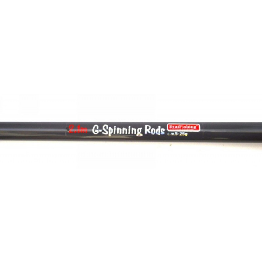 Спінінг Братфишинг G-SPINNING RODS, довжина 2,1 м, тест 5-25г