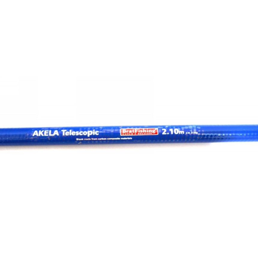 Вудлище BratFishing AKELA TELESCOPIC з кільцями, 2.1 м, тест 5-25г