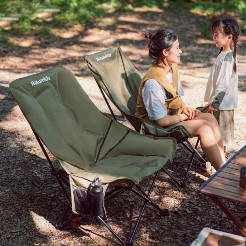 Стілець складаний Naturehike CNK2450JJ020, оливковий зелений