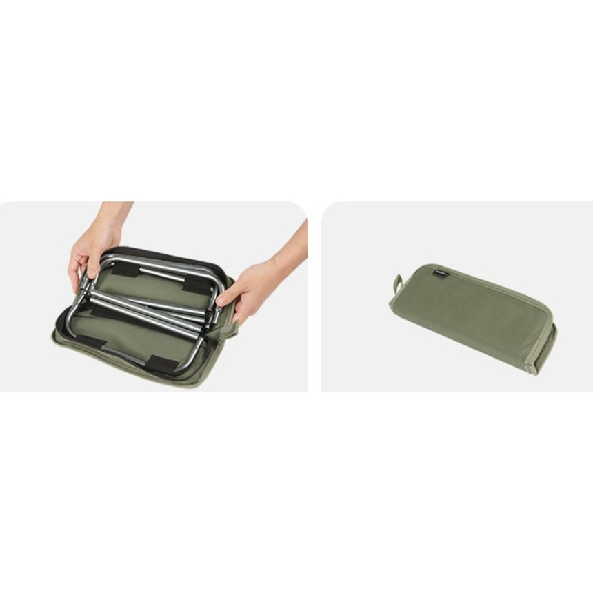 Стілець складаний Naturehike CNK2550JJ011, алюміній, оливковий