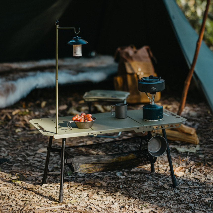 Складаний стіл Naturehike CNK2450JJ025, 80х40 см, алюміній, оливковий