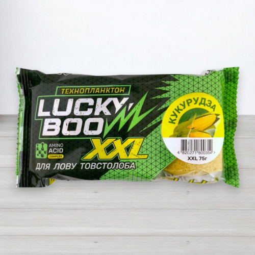 Технопланктон Lucky Boo XXL Fluo, 3шт/уп, 225г, Кукурудза