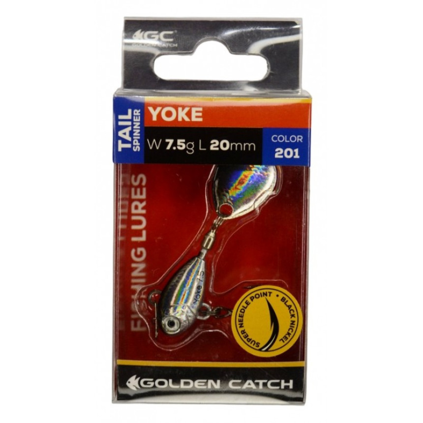 Блешня для риби, Тейл-спіннер, GC Yoke, вага 7,5г, колір 201