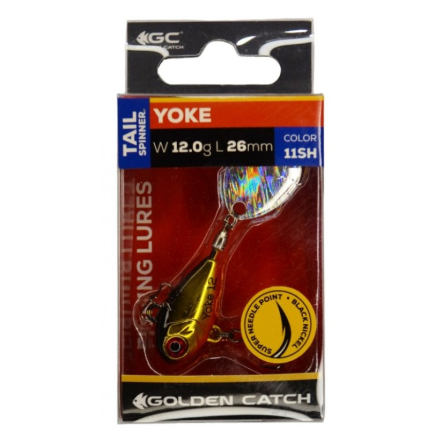 Блешня для риболовлі, Тейл-спіннер, GC Yoke, вага 12г, колір 11SH