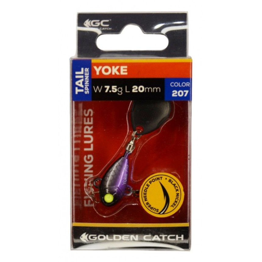 Блешня для риболовлі, Тейл-спіннер, GC Yoke, вага 7,5 г, колір 207