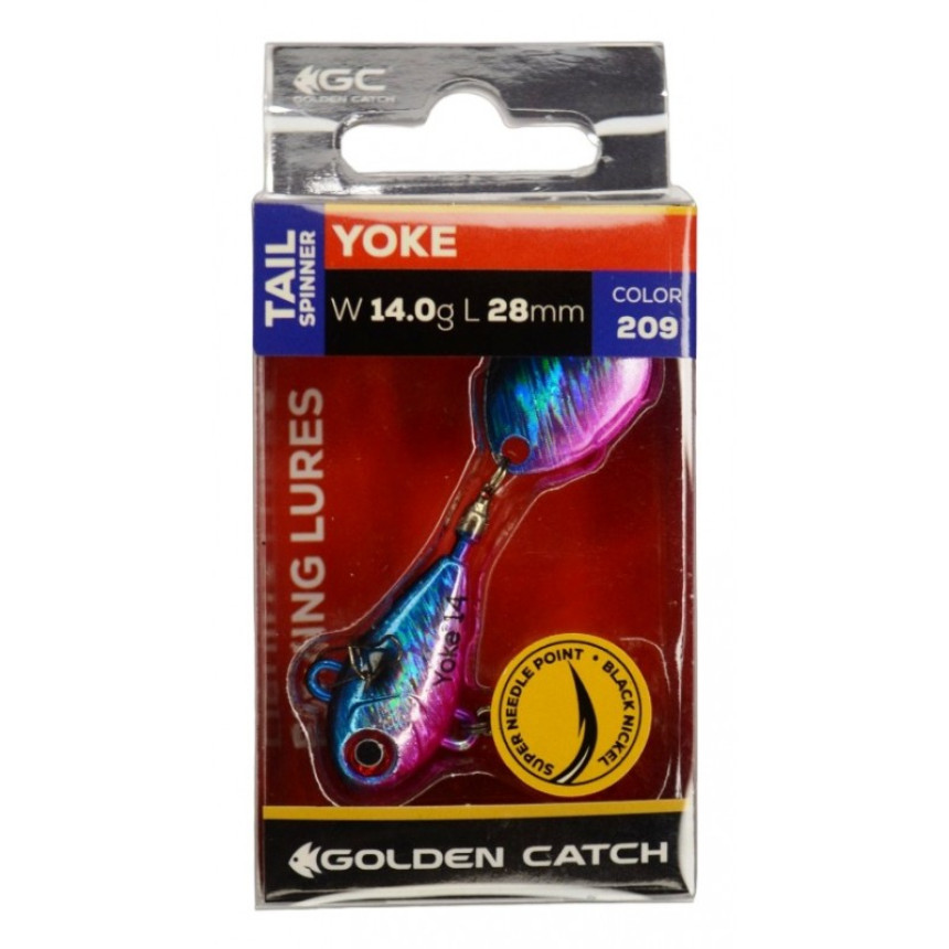 Блешня для риби, Тейл-спіннер, GC Yoke, вага 14г, колір 209