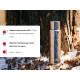 Термос титановий з чохлом Naturehike CNK230CF012 600 ml