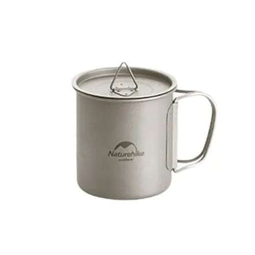 Кружка титанова з ручкою 450 мл Naturehike NH20CJ005 Кружка титанова з ручкою 450 мл Naturehike NH20CJ005