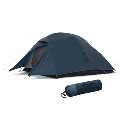 Намет надлегкий тримісний з футпринтом Naturehike Cloud Up 3 UL NH18T030-T-T, 20D, темно-синій Намет надлегкий тримісний з футпринтом Naturehike Cloud Up 3 UL NH18T030-T-T, 20D, темно-синій