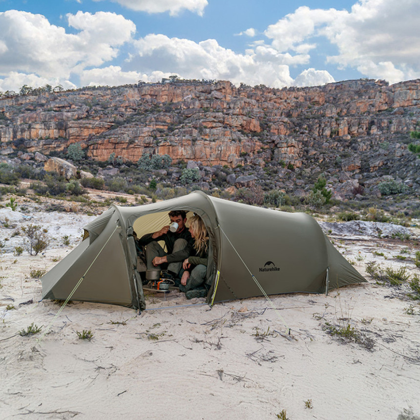 Намет тримісний Naturehike Opalus, UL, CNK2450WS036, темно-зелений